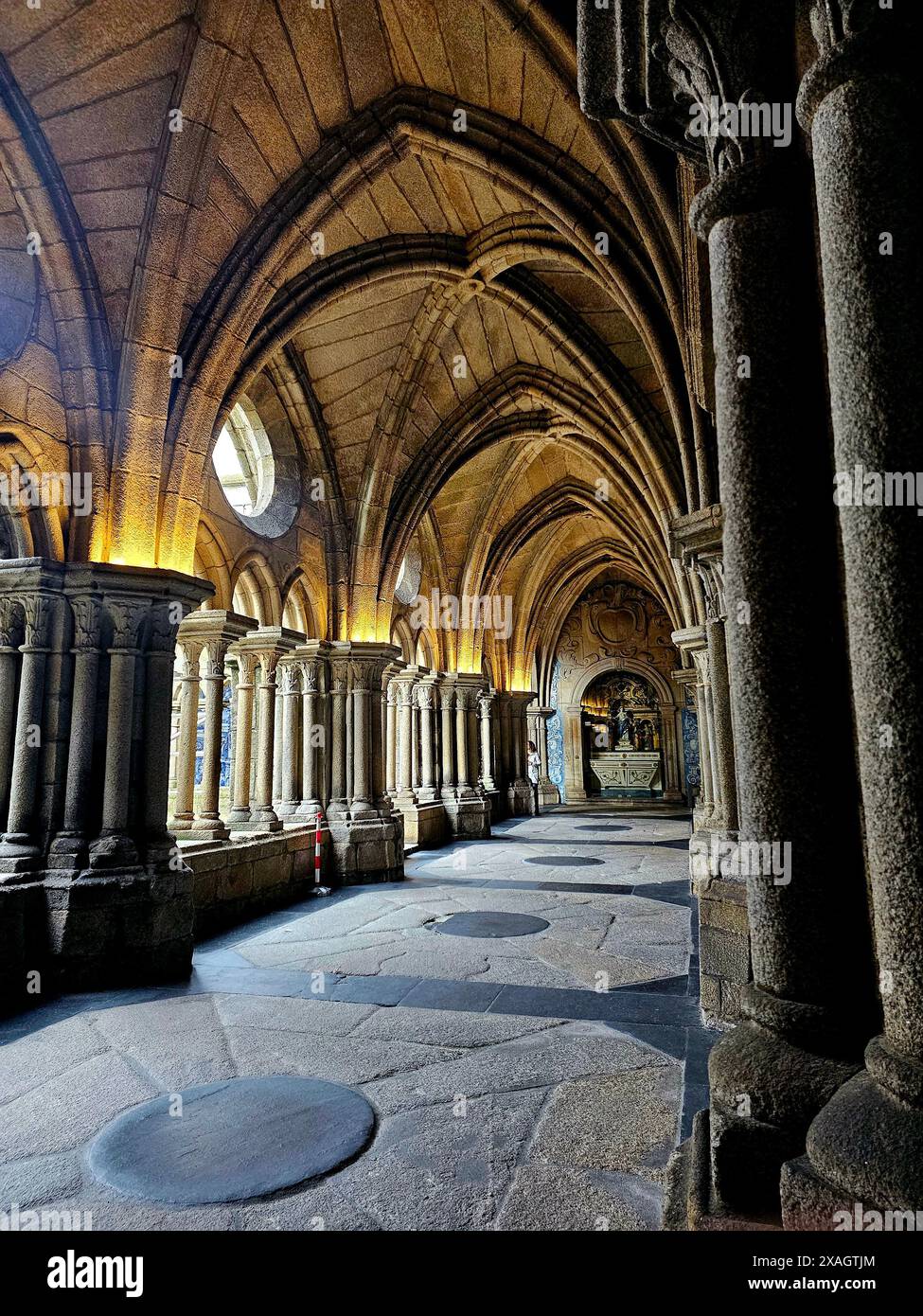 Lamego Cloisters sur le fleuve Douro au Portugal Banque D'Images
