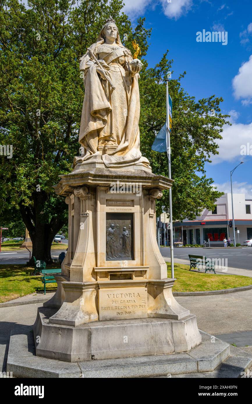 Mémorial de la Reine Victoria, Queen Victoria Square, Ballarat, Victoria Banque D'Images