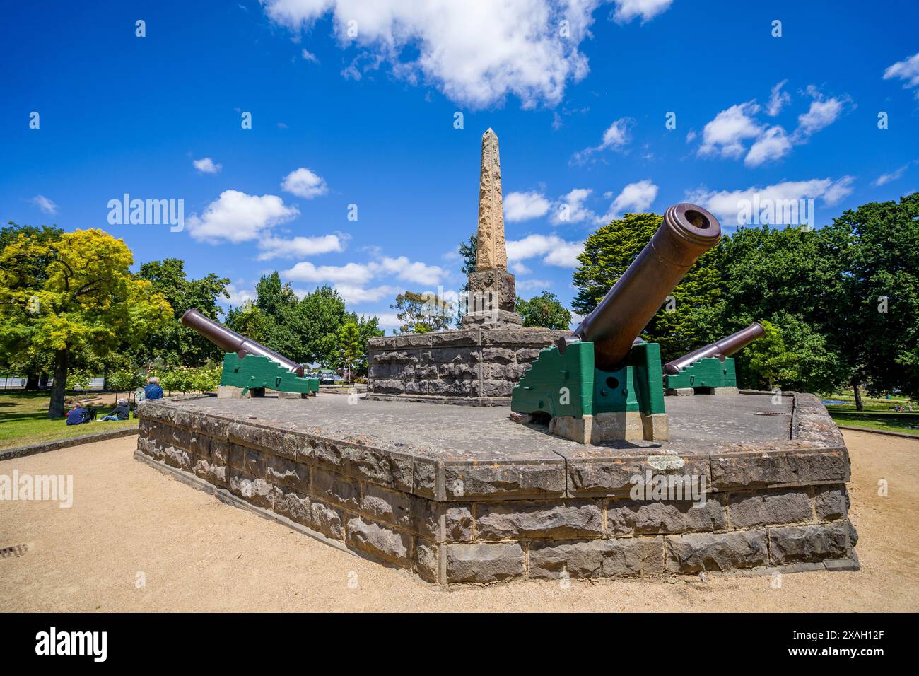 Eureka Stockade Monument, Eureka Stockade Memorial Park, Ballarat, Victoria Banque D'Images