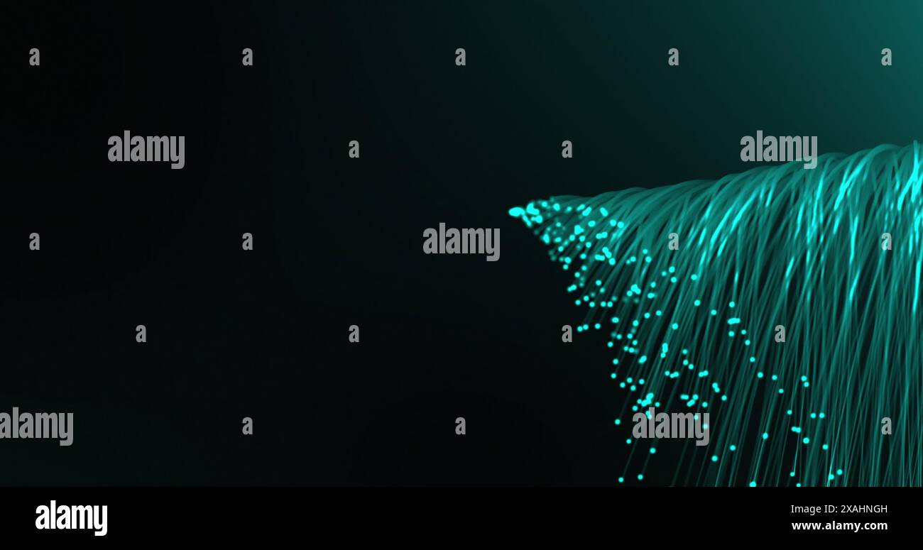 Image de traînées de lumière sur fond noir Banque D'Images