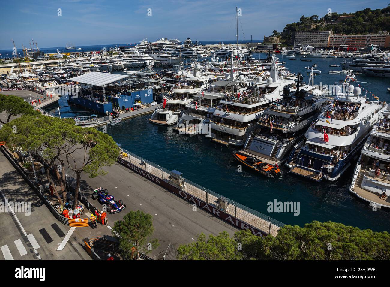 Circuit de Monaco, Monte-carlo, Monaco. 26 mai 2024 ; Yuki Tsunoda du Japon et Scuderia Alpha Tauri lors du Grand Prix de formule 1 de Monaco Banque D'Images