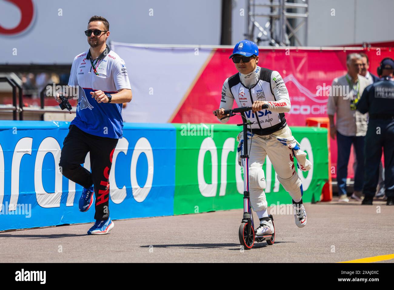 Circuit de Monaco, Monte-carlo, Monaco. 26 mai 2024 ; Yuki Tsunoda du Japon et Scuderia Alpha Tauri lors du Grand Prix de formule 1 de Monaco Banque D'Images