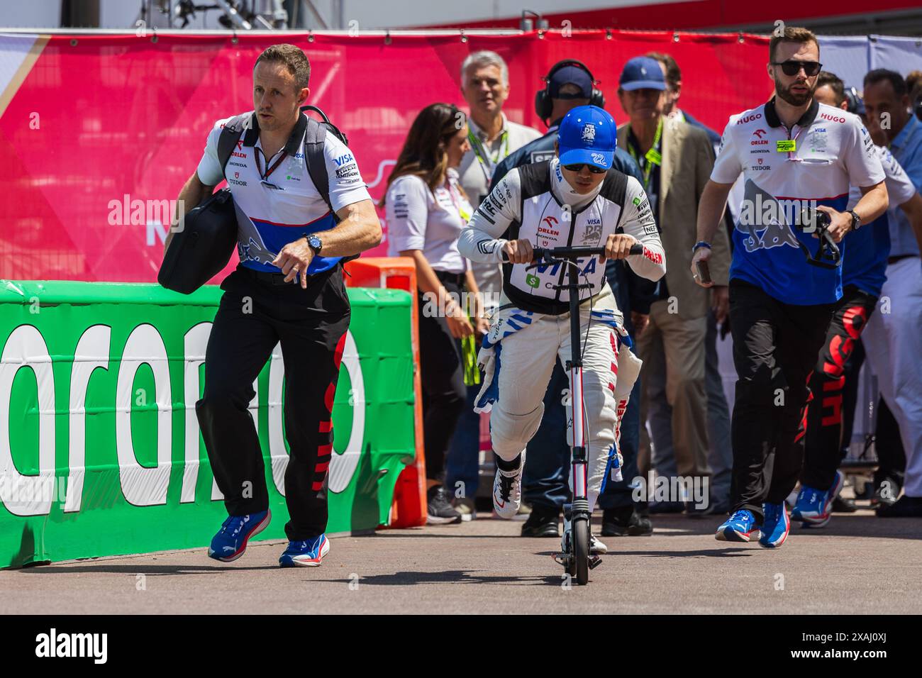 Circuit de Monaco, Monte-carlo, Monaco. 26 mai 2024 ; Yuki Tsunoda du Japon et Scuderia Alpha Tauri lors du Grand Prix de formule 1 de Monaco Banque D'Images