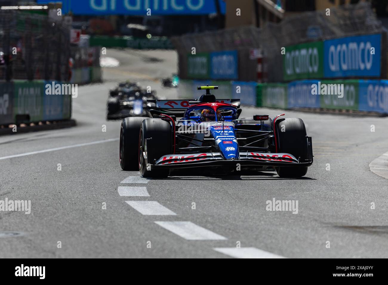Circuit de Monaco, Monte-carlo, Monaco. 26 mai 2024 ; Yuki Tsunoda du Japon et Scuderia Alpha Tauri lors du Grand Prix de formule 1 de Monaco Banque D'Images