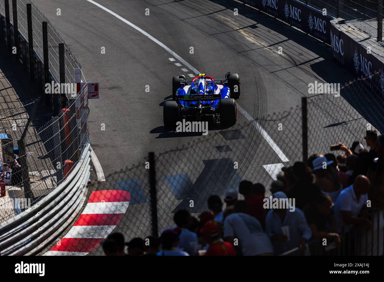 Circuit de Monaco, Monte-carlo, Monaco. 26 mai 2024 ; Yuki Tsunoda du Japon et Scuderia Alpha Tauri lors du Grand Prix de formule 1 de Monaco Banque D'Images