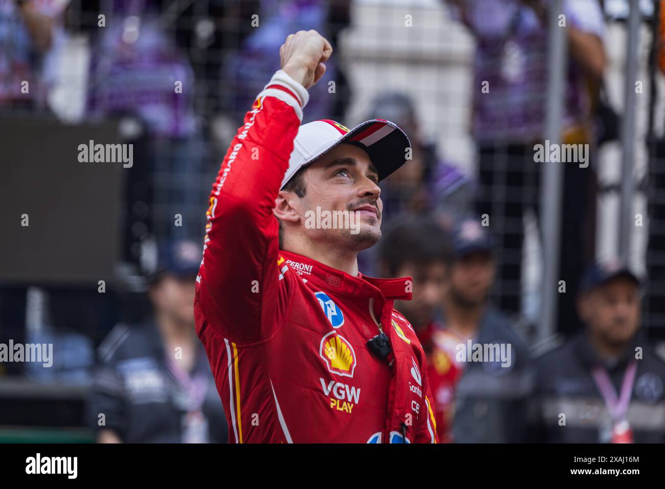 Circuit de Monaco, Monte-carlo, Monaco. 26 mai 2024 ; Charles Leclerc de Monaco et Scuderia Ferrari lors du Grand Prix de formule 1 de Monaco Banque D'Images