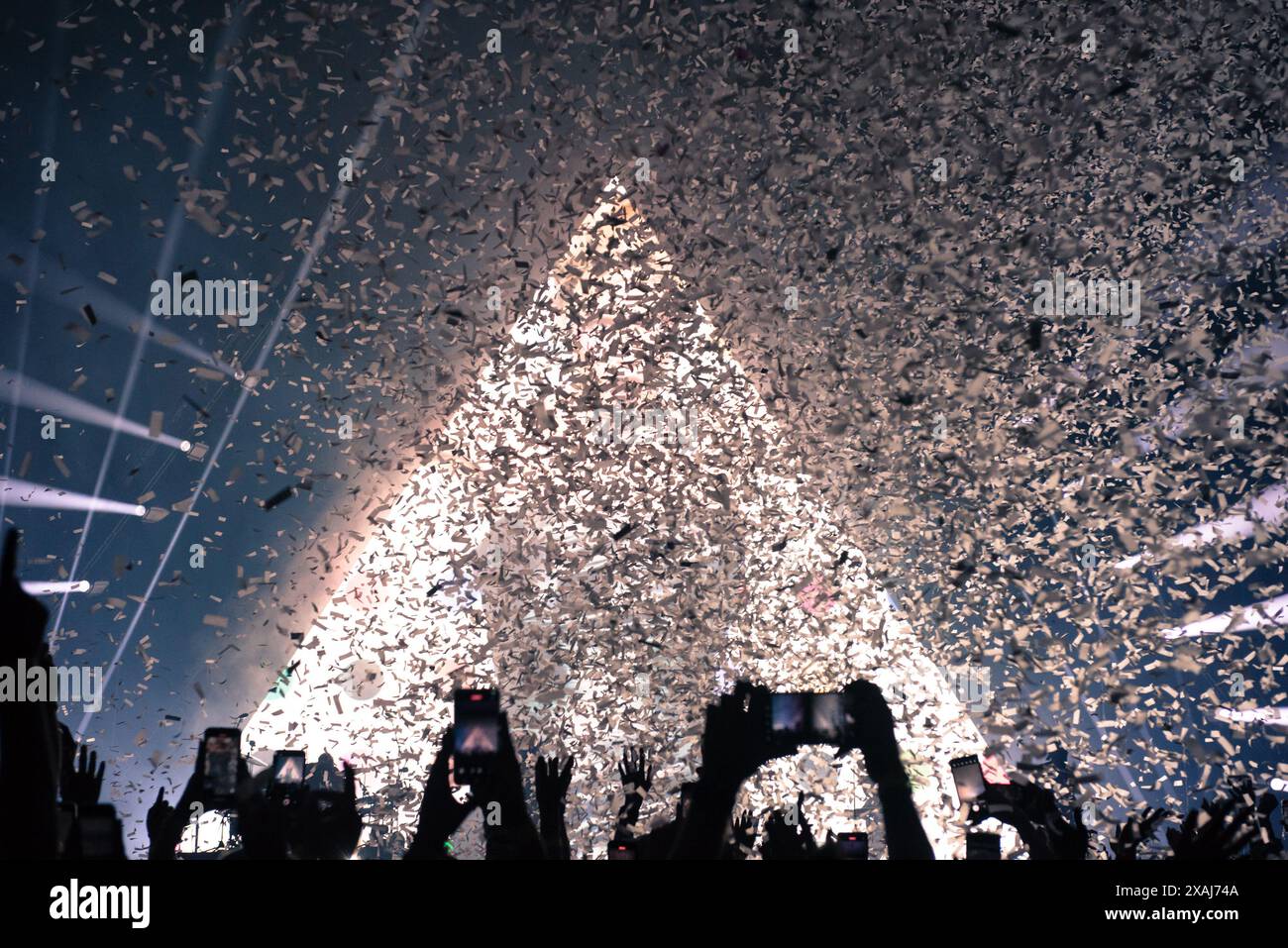 Torino, Italie. 2024. Le groupe américain 30 seconds to mars joue en direct sur la scène de l'Inalpi Arena Torino. Crédit : Andrea Pinna Banque D'Images