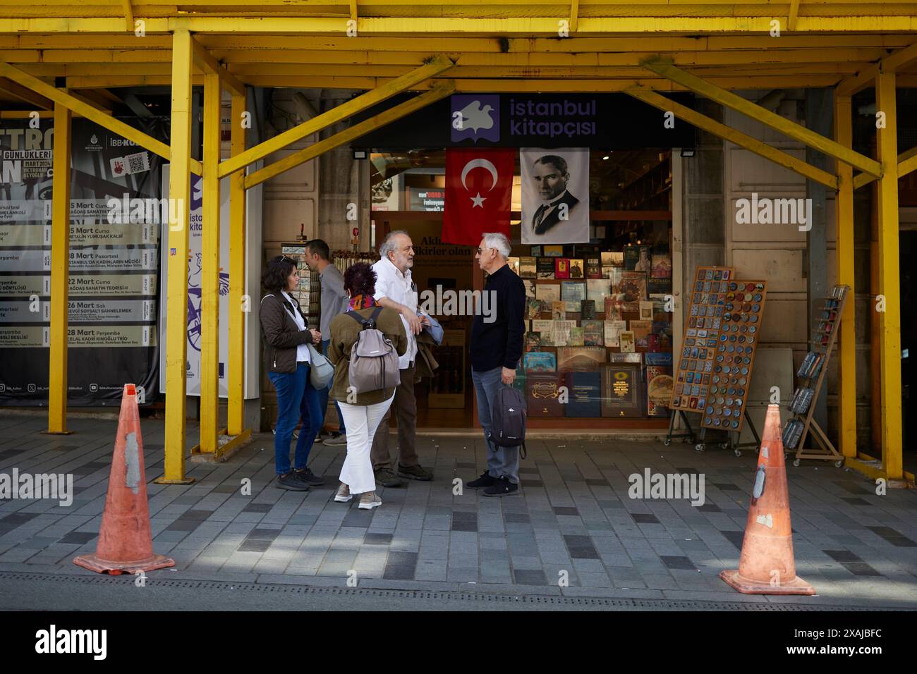 Istanbul, Turquie - 12 avril 2024 : rues d'Istanbul Banque D'Images