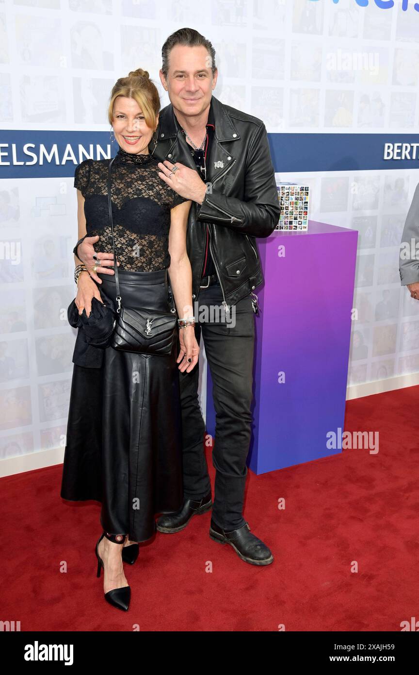 Sascha Vollmer mit Ehefrau Jennifer Vollmer BEI der Bertelsmann Party ...