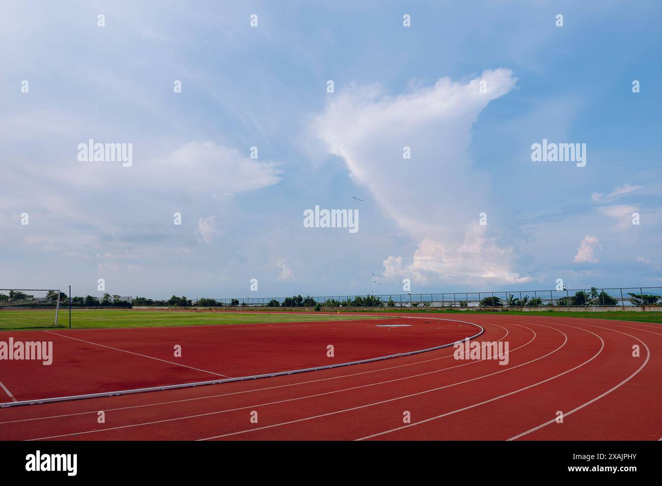 Complexe sportif ovale à Tunasan, Muntinlupa Banque D'Images