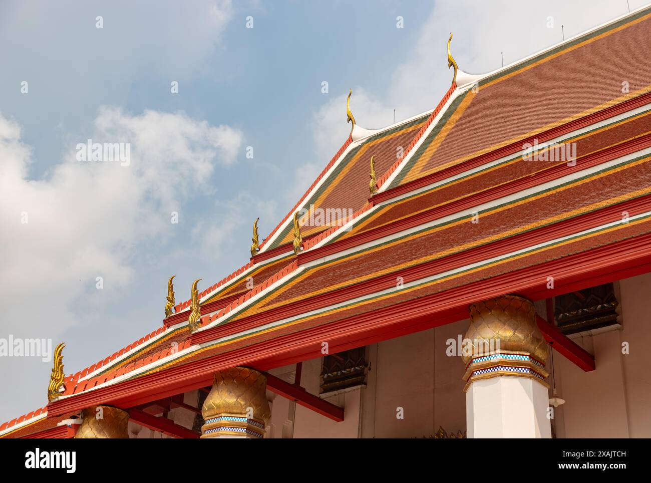 Une photo de la salle Wihan Phra Mongkhon Bophit du temple Wat Phra si Sanphet. Banque D'Images