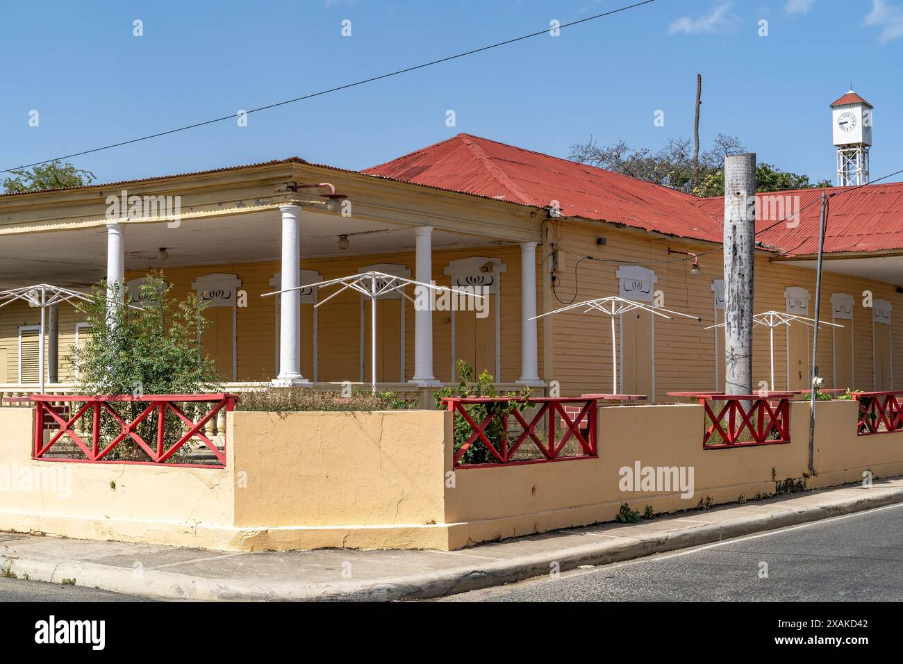 Amérique du Nord, Caraïbes, Grande Antilles, Île d'Hispaniola, République dominicaine, province de Monte Cristi, San Fernando de Monte Cristi, scène de rue à Montecristi Banque D'Images