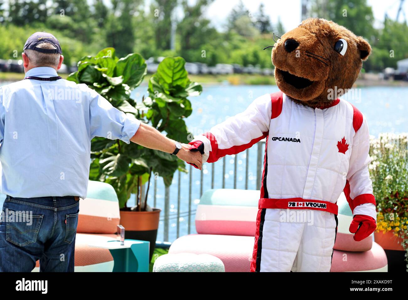 Montréal, Canada. 07 juin 2024. Atmosphère du circuit - Mascot. 07.06.2024. Championnat du monde de formule 1, Rd 9, Grand Prix du Canada, Montréal, Canada, journée d'entraînement. Le crédit photo devrait se lire : XPB/Alamy Live News. Banque D'Images