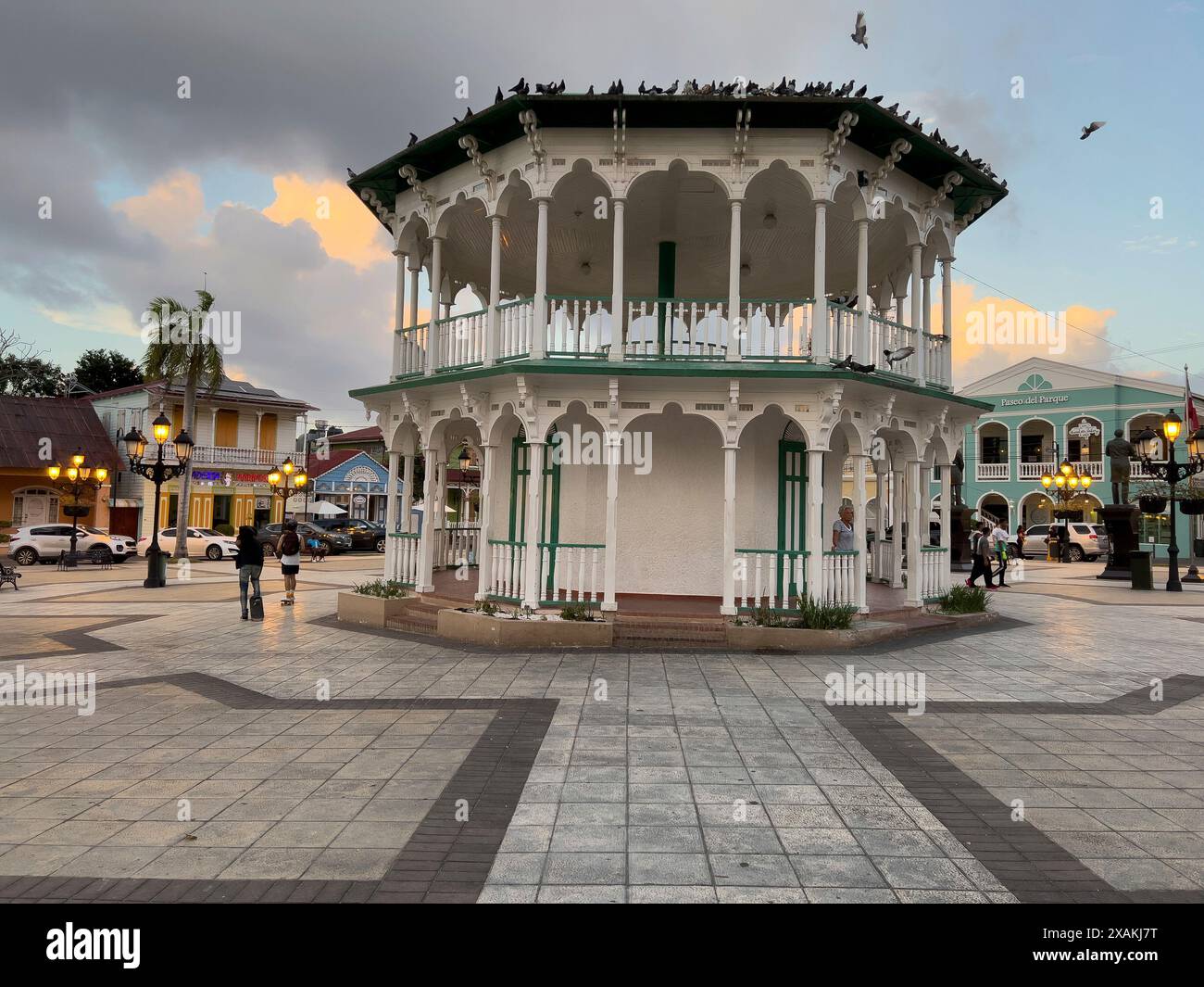 Amérique du Nord, Caraïbes, Grande Antilles, Île d'Hispaniola, République dominicaine, province de Puerto Plata, Puerto Plata, Parque Central Independencia dans le centre historique de Puerto Plata Banque D'Images