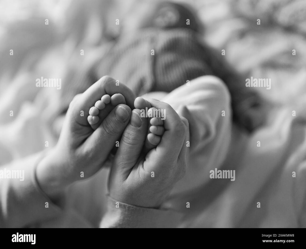 Pieds de bébé Banque D'Images