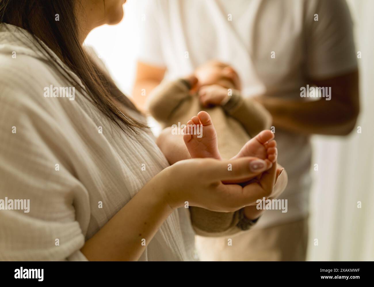 Pieds de bébé Banque D'Images