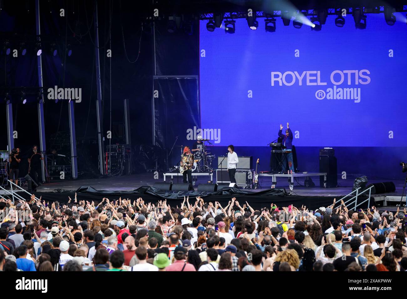 Porto, Portugal. 06 juin 2024. Le groupe Royel Otis se produit sur scène au Primavera Sound 2024 à Porto. Primavera Sound donne le coup d'envoi de l'année 2024 au parc municipal de Porto, au Portugal. Le festival a lieu entre le 6 et le 8 mai. PJ Harvey, Pulp, Lana Del Rey entre autres sont les têtes d'affiche de cette édition de l'année. (Photo de Diogo Baptista/SOPA images/SIPA USA) crédit : SIPA USA/Alamy Live News Banque D'Images