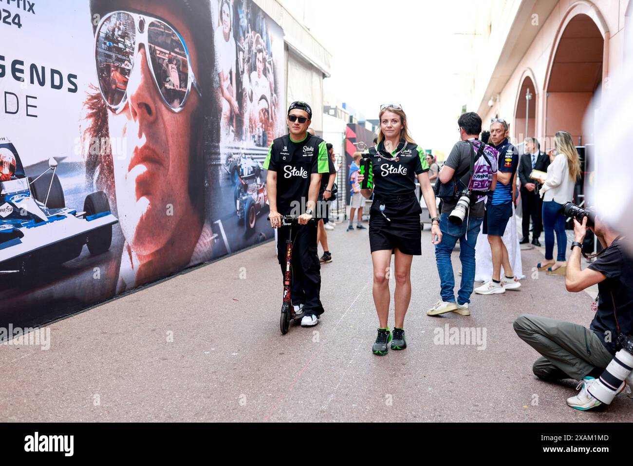 #24 Guanyu Zhou (CHN, Stake F1 Team Kick Sauber), Grand Prix de F1 de Monaco sur le circuit de Monaco le 26 mai 2024 à Monte-Carlo, Monaco. (Photo de HOCH Zwei) Banque D'Images