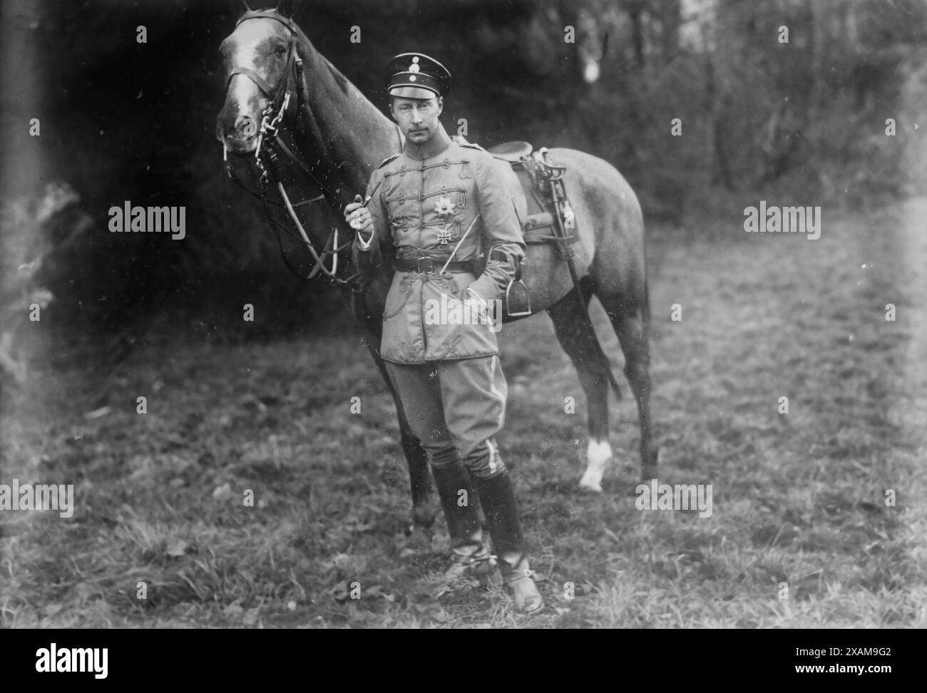 Prince héritier, germe. [Allemagne], 1914. Montre Frédéric Guillaume Victor Auguste Ernest (1882-1951), qui fut le dernier prince héritier du Royaume de Prusse et d'Allemagne. Banque D'Images