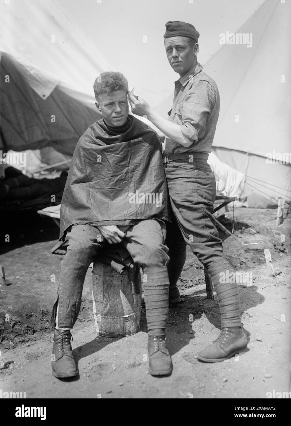 Camp Barber, entre c1915 et c1920. Banque D'Images