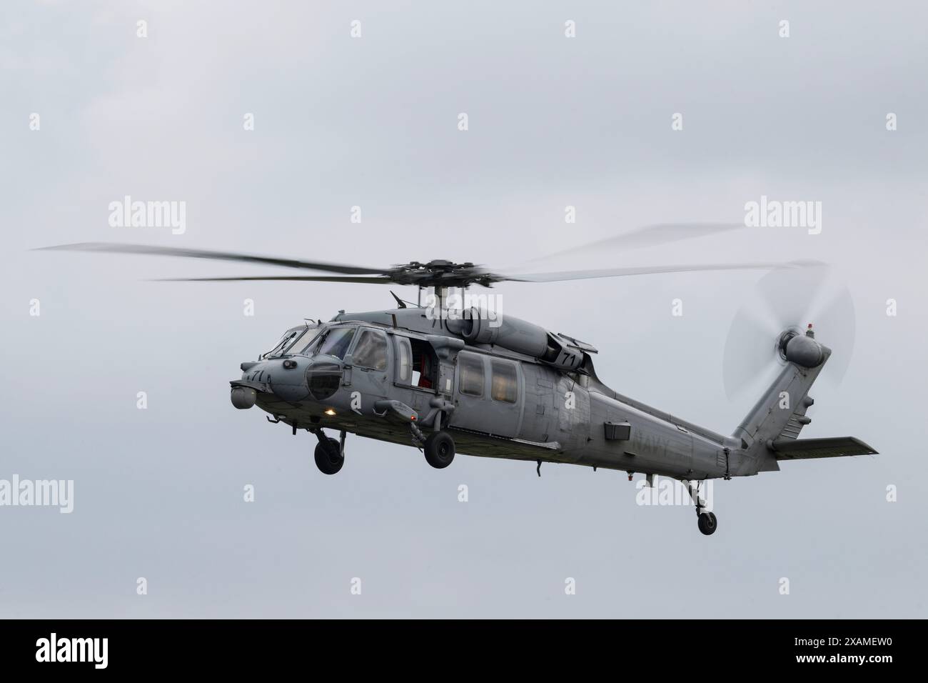 Sikorsky SH-60/MH-60 Seahawk «Sea Hawk» de la marine américaine, lors de la rencontre des tigres de l'OTAN à Schleswig AB, Jagel, Allemagne, le 7 juin 2024 (photo de Cody Froggatt/News images) Banque D'Images