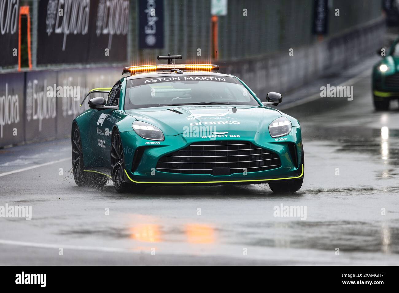 Voiture de sécurité Aston Martin, lors du Grand Prix AWS de formule 1, Canada. , . Championnat du monde de formule 1 du 07 au 09 juin 2024 sur le circuit Gilles Villeneuve, à Montréal, Canada - photo Xavi Bonilla/DPPI crédit : DPPI Media/Alamy Live News Banque D'Images
