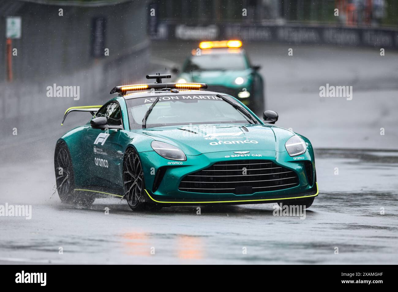 Voiture de sécurité Aston Martin, lors du Grand Prix AWS de formule 1, Canada. , . Championnat du monde de formule 1 du 07 au 09 juin 2024 sur le circuit Gilles Villeneuve, à Montréal, Canada - photo Xavi Bonilla/DPPI crédit : DPPI Media/Alamy Live News Banque D'Images