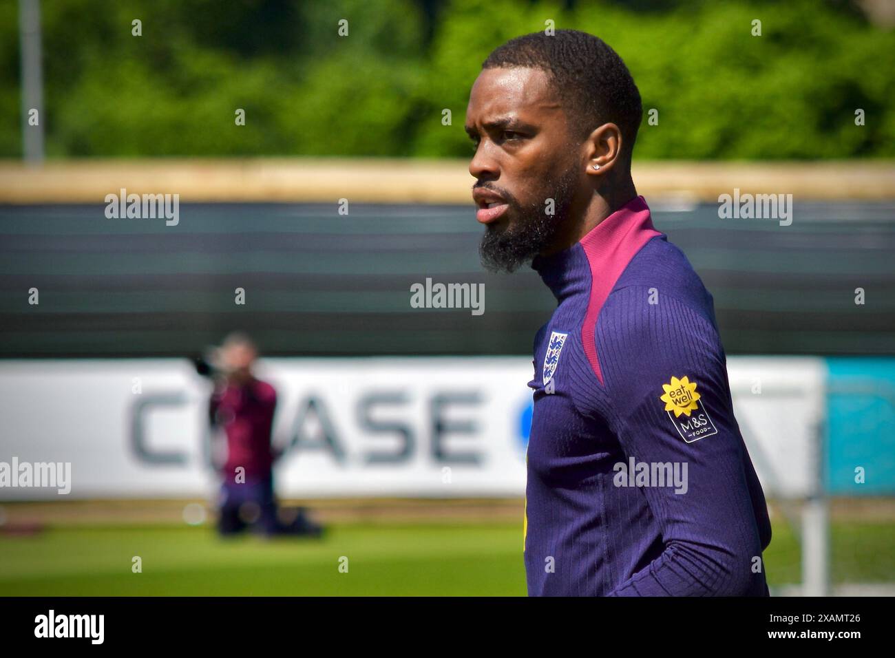 Darlington, Royaume-Uni. 02 juin 2024. Ivan Toney a photographié l’entraînement alors que l’équipe de football d’Angleterre de Gareth Southgate s’entraînait au Rockliffe Park de Middlesbrough dans le cadre de leurs préparatifs pour les Championnats d’Europe de l’UEFA. Crédit : James Hind/Alamy. Banque D'Images