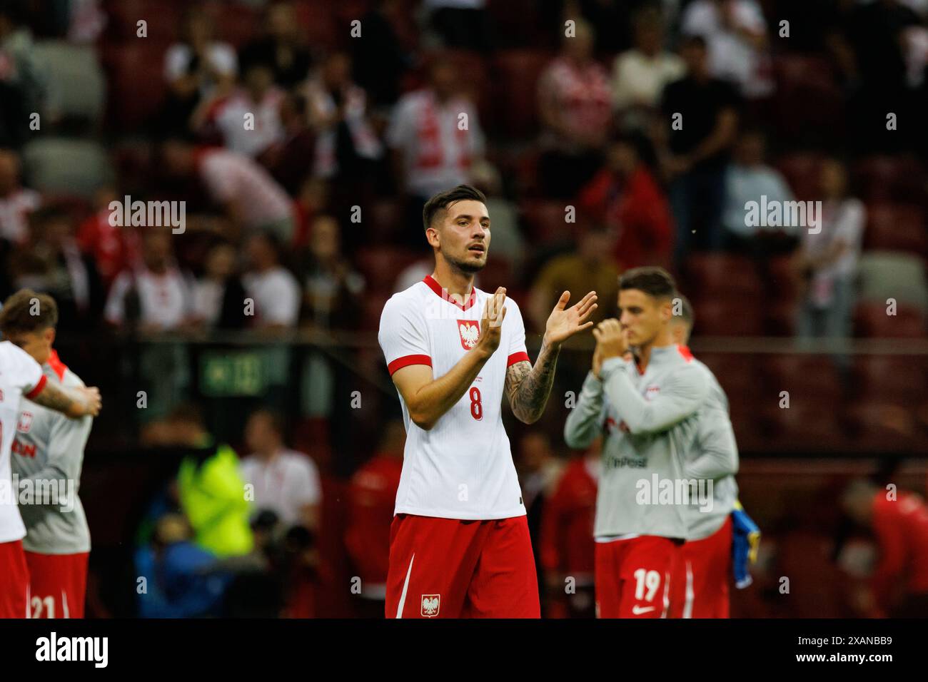 Jakub Moder lors d'un match amical entre les équipes nationales de Pologne et d'Ukraine au PGE Narodowy, Varsovie, Pologne Banque D'Images