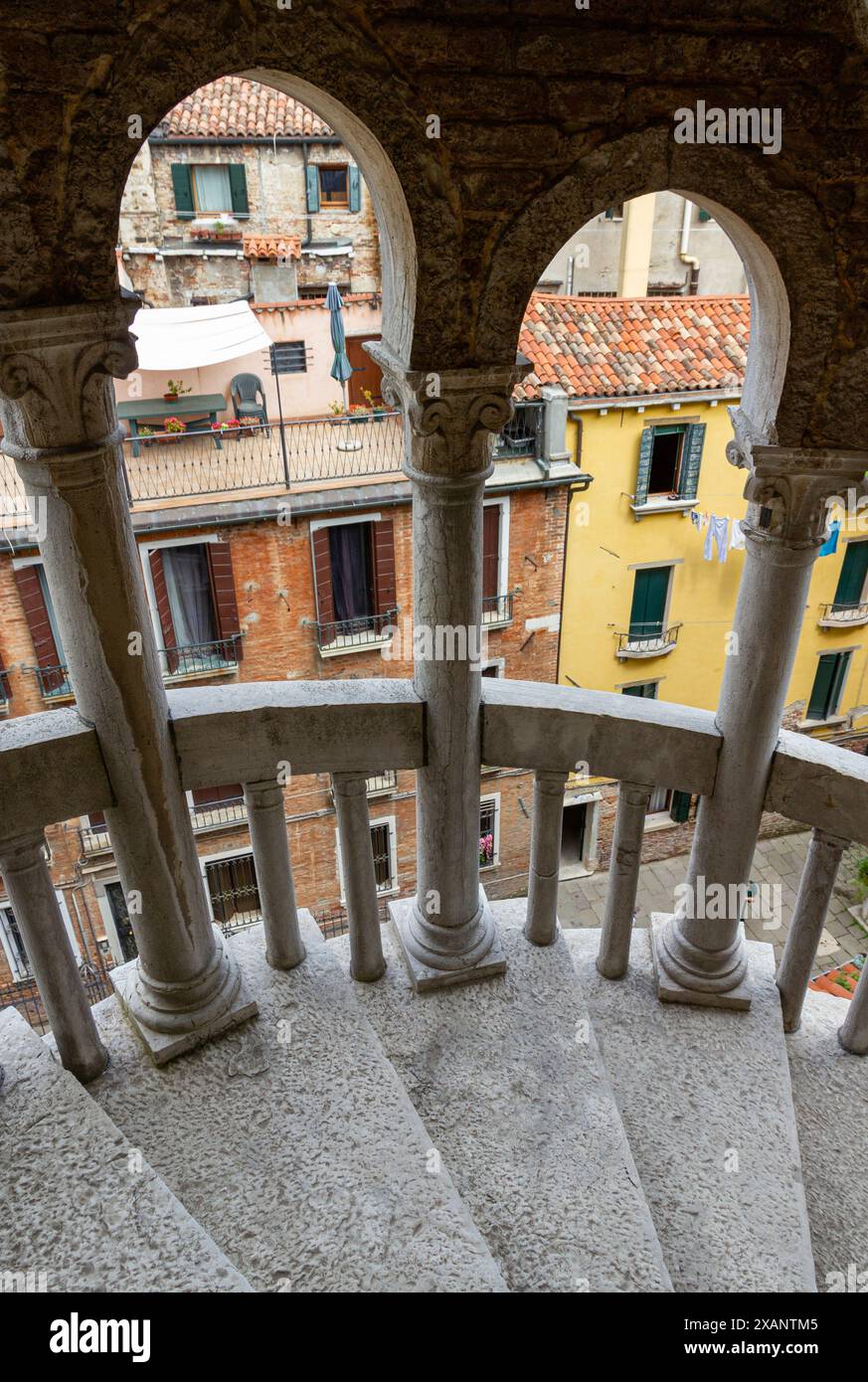Palazzo Contarini del Bovolo, San Marco, Venise Banque D'Images
