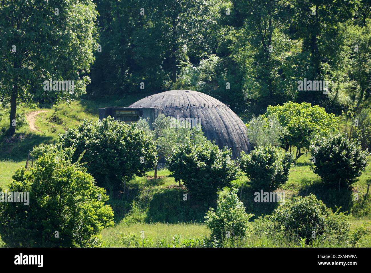 Vieux bunker de l'époque d'Enver Hoxha-Albanie Banque D'Images