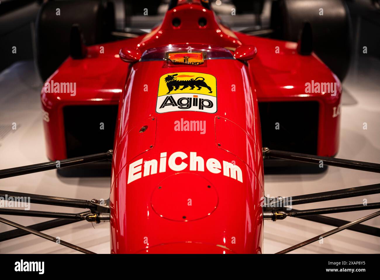 Madrid, Espagne - 13 mai 2023 : Gerhard Berger Ferrari F1 87/88c. Banque D'Images