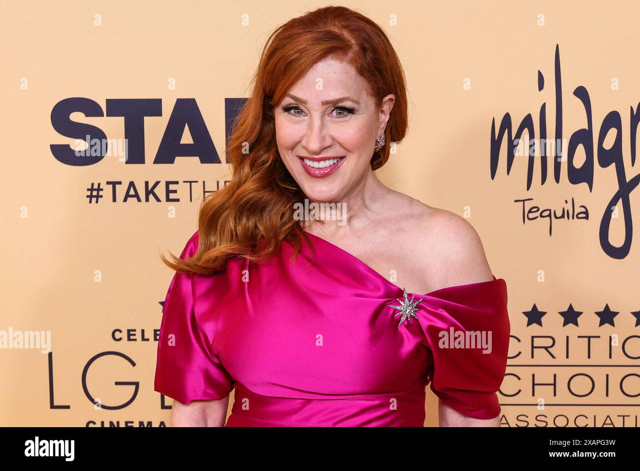 CENTURY CITY, LOS ANGELES, CALIFORNIE, États-Unis - JUIN 07 : Lisa Ann Walter arrive à la célébration du choix de la critique du cinéma et de la télévision LGBTQ+ qui a lieu au Fairmont Century Plaza Hotel le 7 juin 2024 à Century City, Los Angeles, Californie, États-Unis. (Photo de Xavier Collin/image Press Agency) Banque D'Images