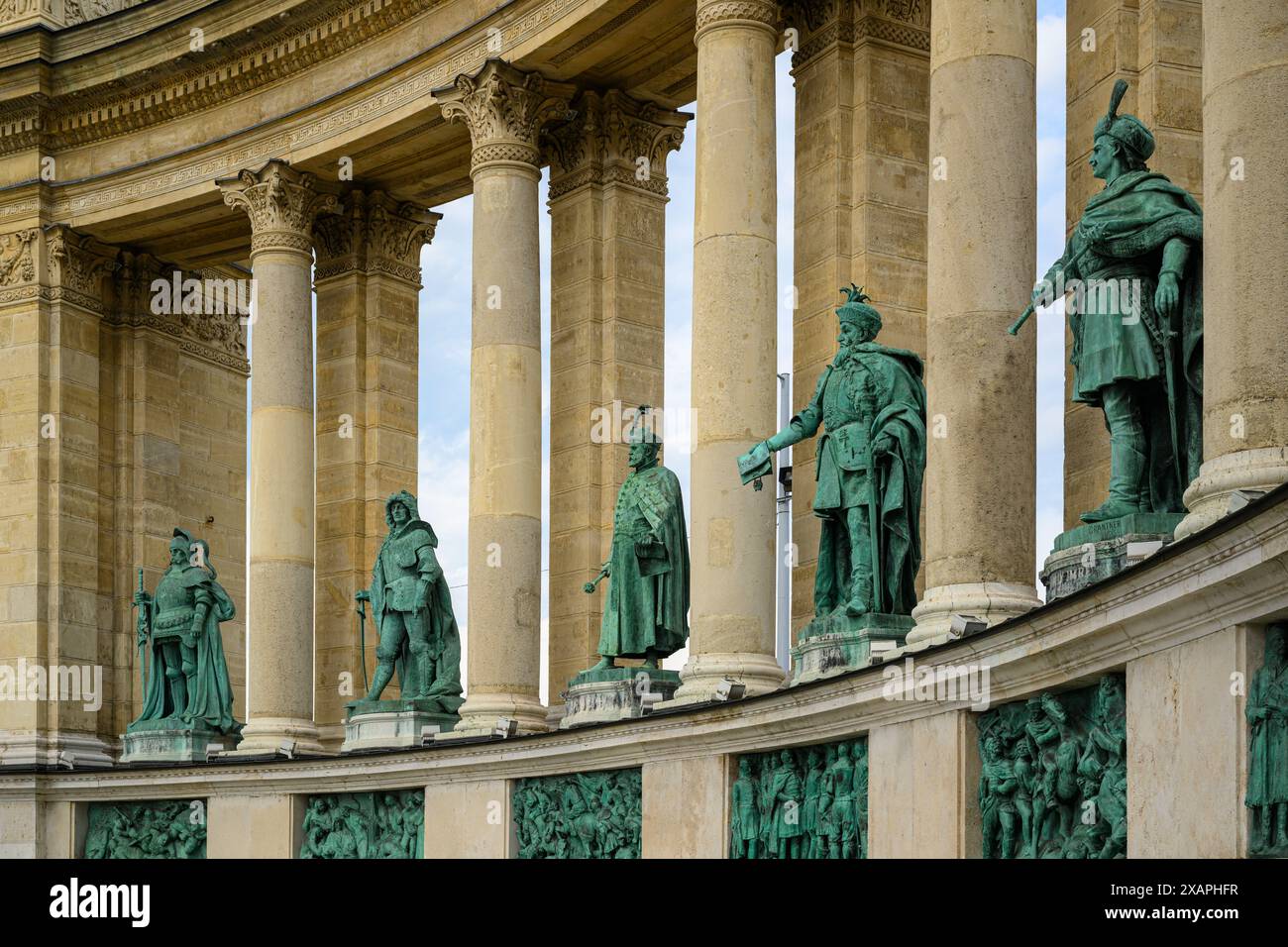 Place des Héros, Budapest, Hongrie Banque D'Images