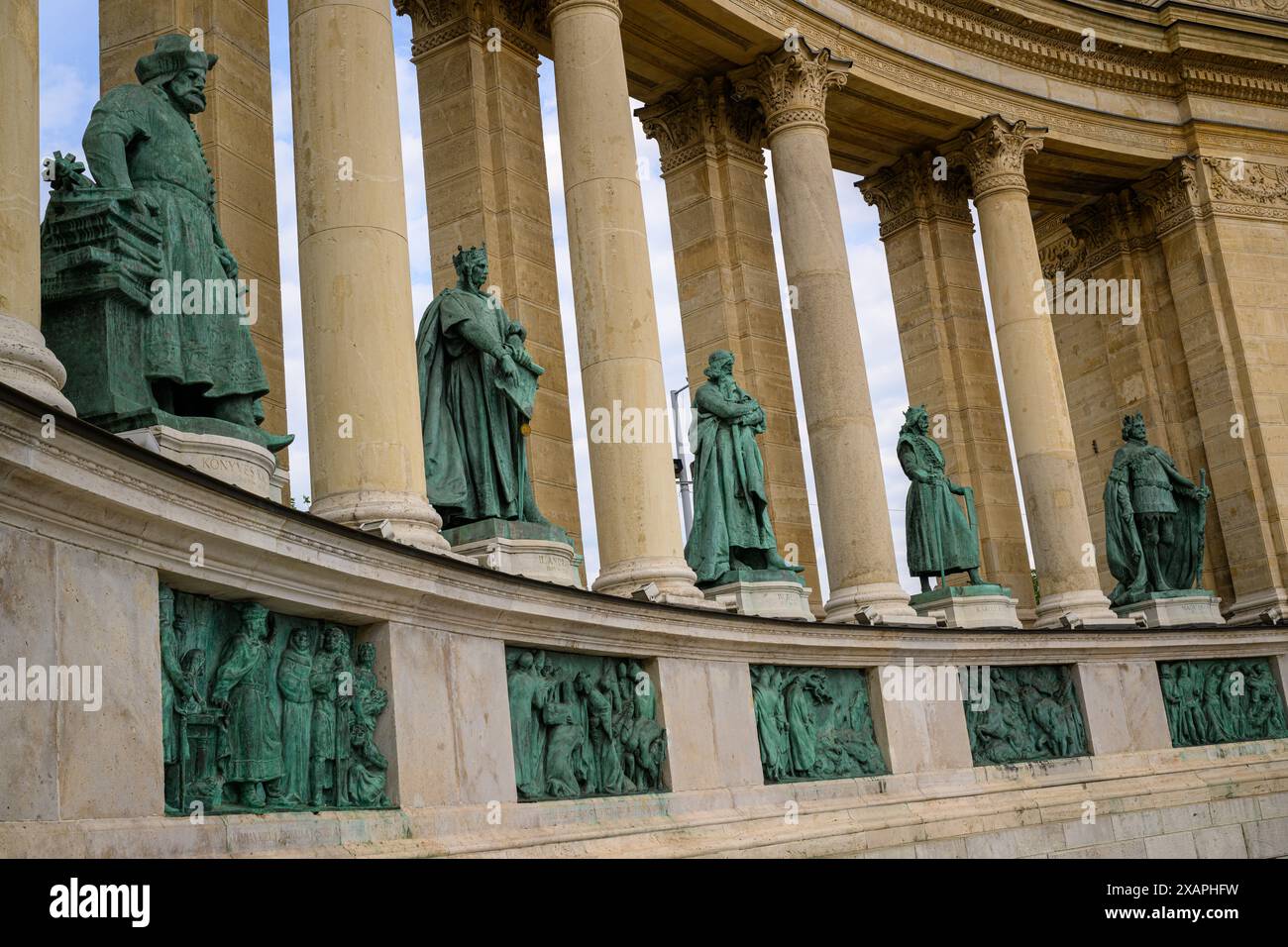 Place des Héros, Budapest, Hongrie Banque D'Images