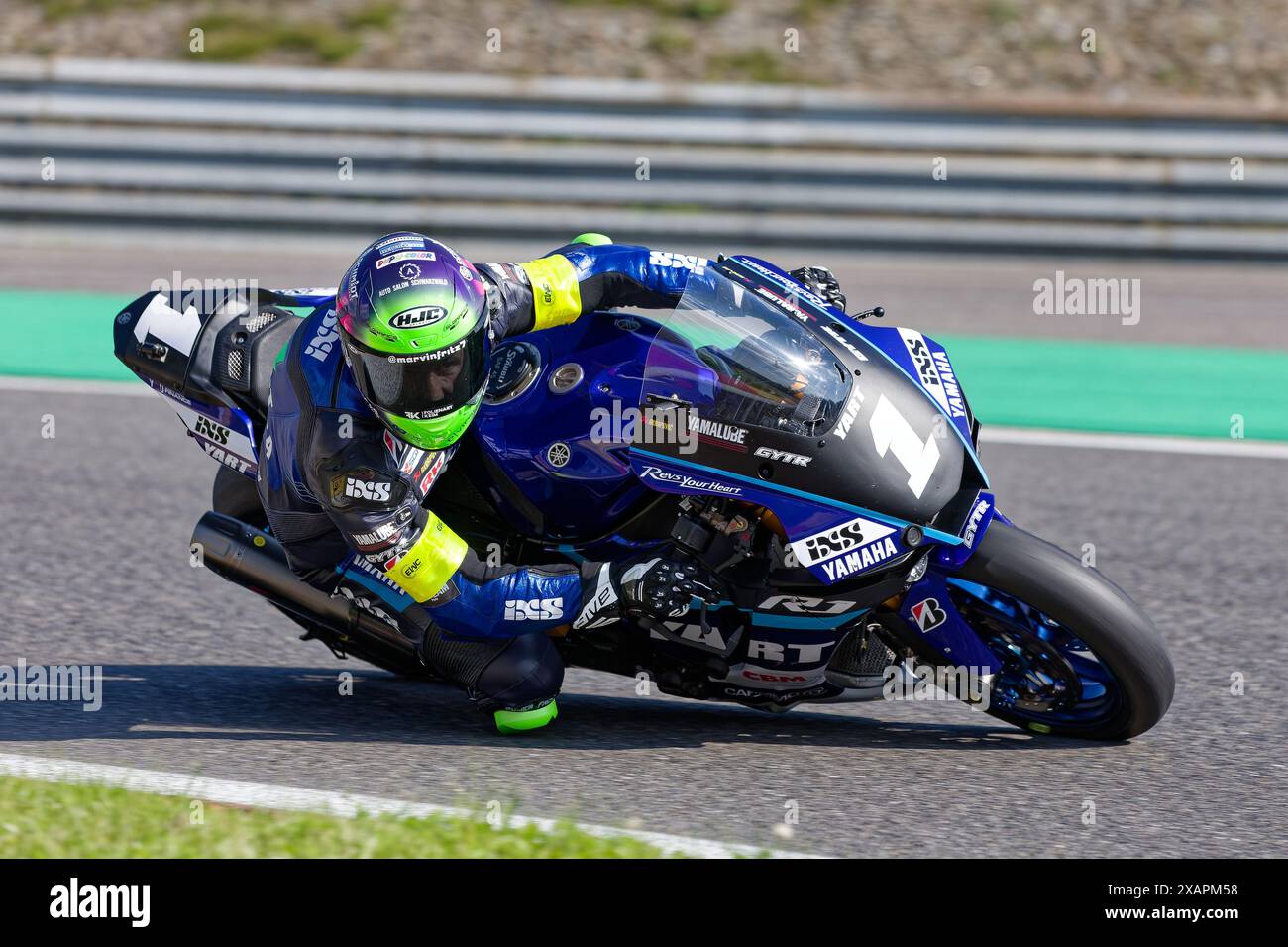 Spa Francorchamps, Belgique. 02 juin 2024. 01 CANEPA Niccolo, (ITA), FRITZ Marvin, (GER), HANIKA Karel, (CZE), YART YAMAHA, (AUT), YAMAHA YZF - R1, Formula EWC, action pendant la moto 8 heures de Spa-Francorchamps, deuxième manche des Champions du monde d'Endurance EWC 2024 du 7 au 9 juin, Belgique - photo Alexandre Guillaumot/DPPI crédit : DPPI Media/Alamy Live News Banque D'Images