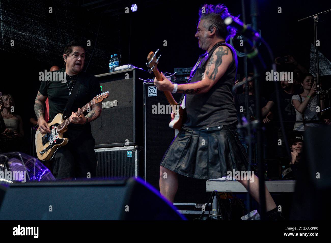 Augsbourg, Allemagne. 07/06/2024. NOFX concert Punk in drublic : Lasst Tour 2024. 40 Years, 40 Cities, 40 Songs x Day - le groupe punk emblématique NOFX a livré une performance inoubliable à Augsbourg dans le cadre de sa tournée d'adieu. Crédit : Valerio Agolino / Alamy Live News Banque D'Images
