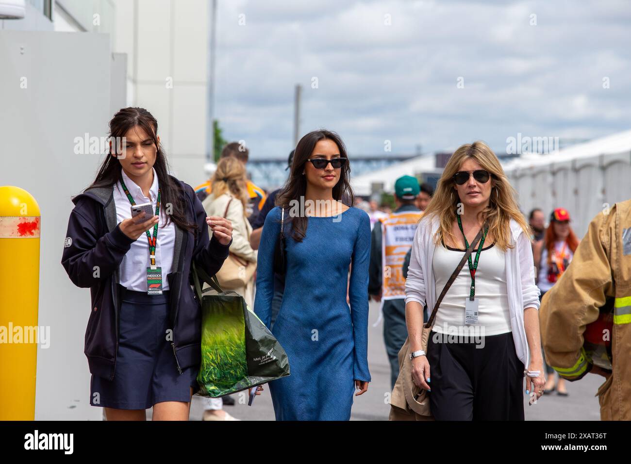 Alexandra Saint mieux - petite amie de Leclerc lors du Grand Prix du Canada AWS de formule 1 2024, Montréal, Québec, Canada, du 6 au 9 juin - Round 9 of 24 of F1 World Championship 2024 Banque D'Images