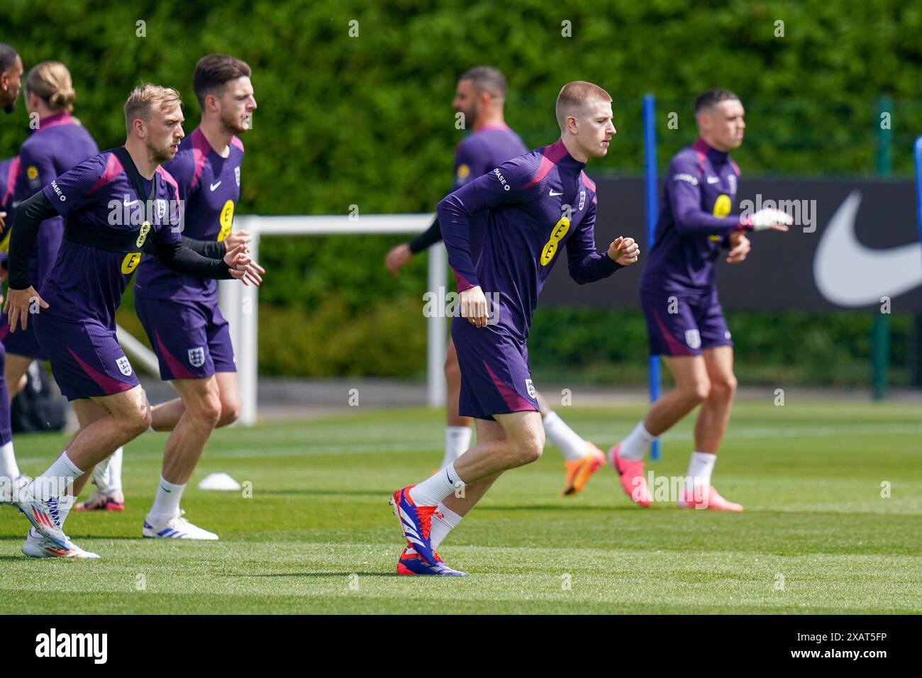 Enfield, Royaume-Uni. 06 juin 2024. Angleterre Adam Wharton lors de la session d'entraînement en Angleterre avant le Friendly International vs Iceland au Tottenham Hotspur Training Ground, Enfield, Angleterre, Royaume-Uni le 6 juin 2024 crédit : Every second Media/Alamy Live News Banque D'Images