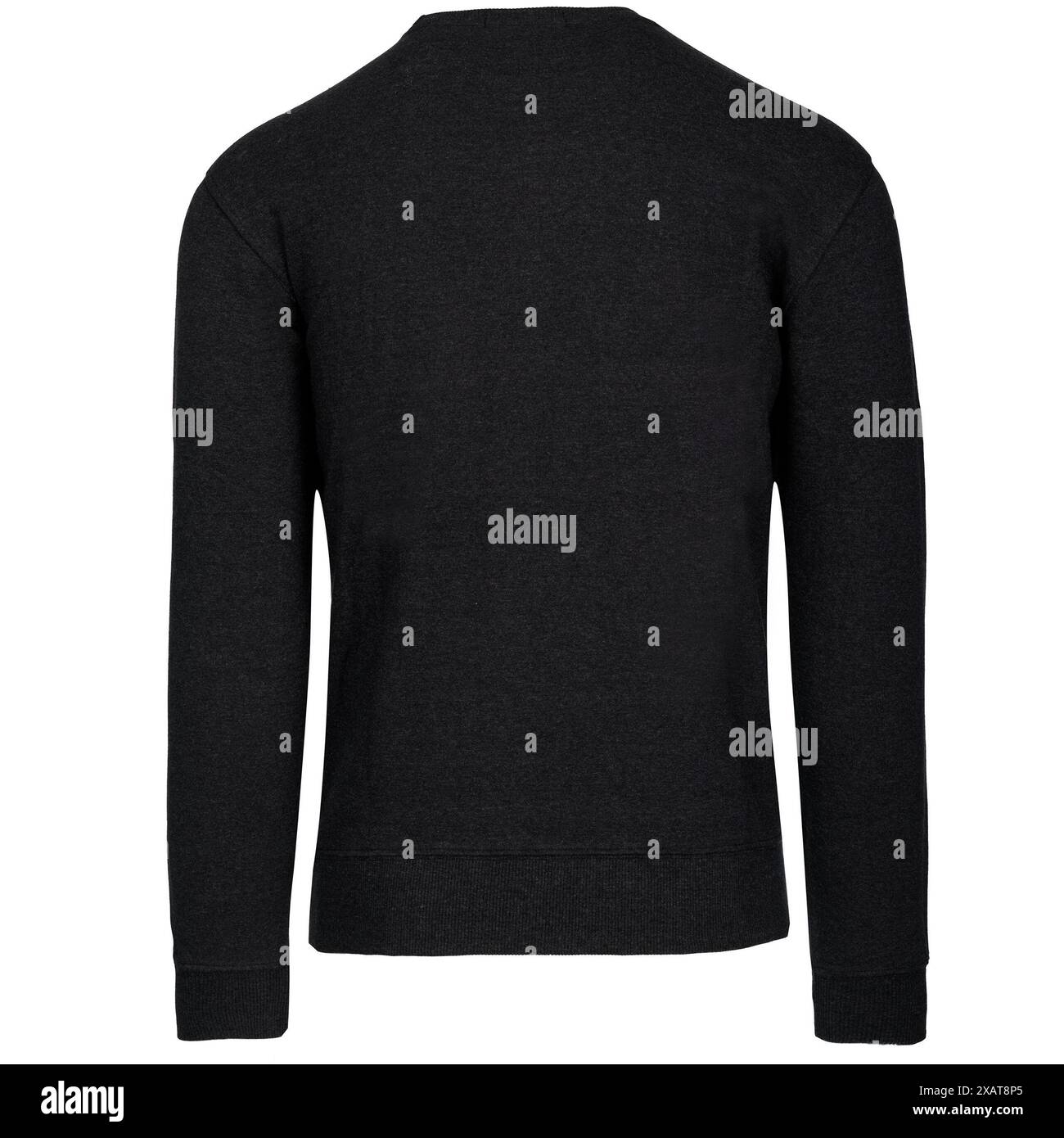 Vue arrière du sweat-shirt noir Banque D'Images