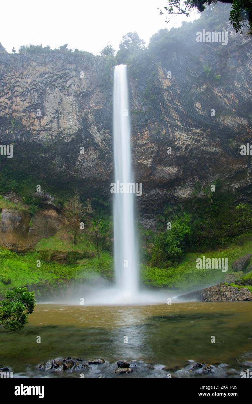 Bridal Veil Falls - Nouvelle-Zélande Banque D'Images