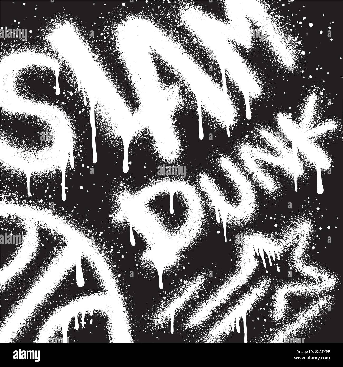 texte graffiti slamdunk pulvérisé en noir sur blanc. Illustration de Vecteur