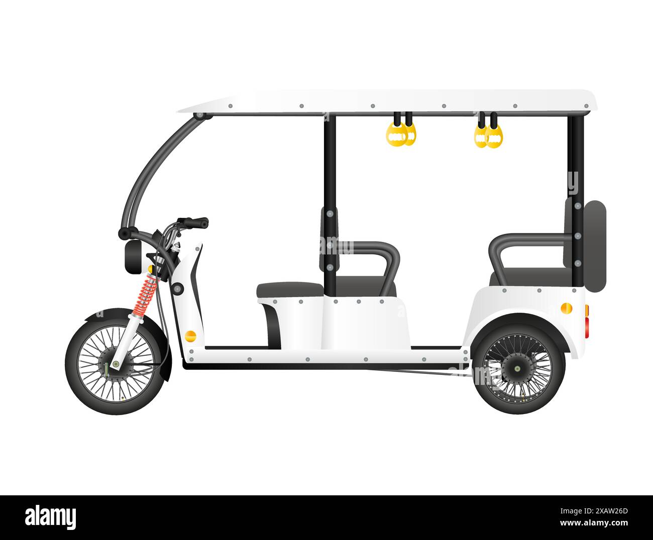 Illustration vectorielle de Rickshaw électrique Illustration de Vecteur