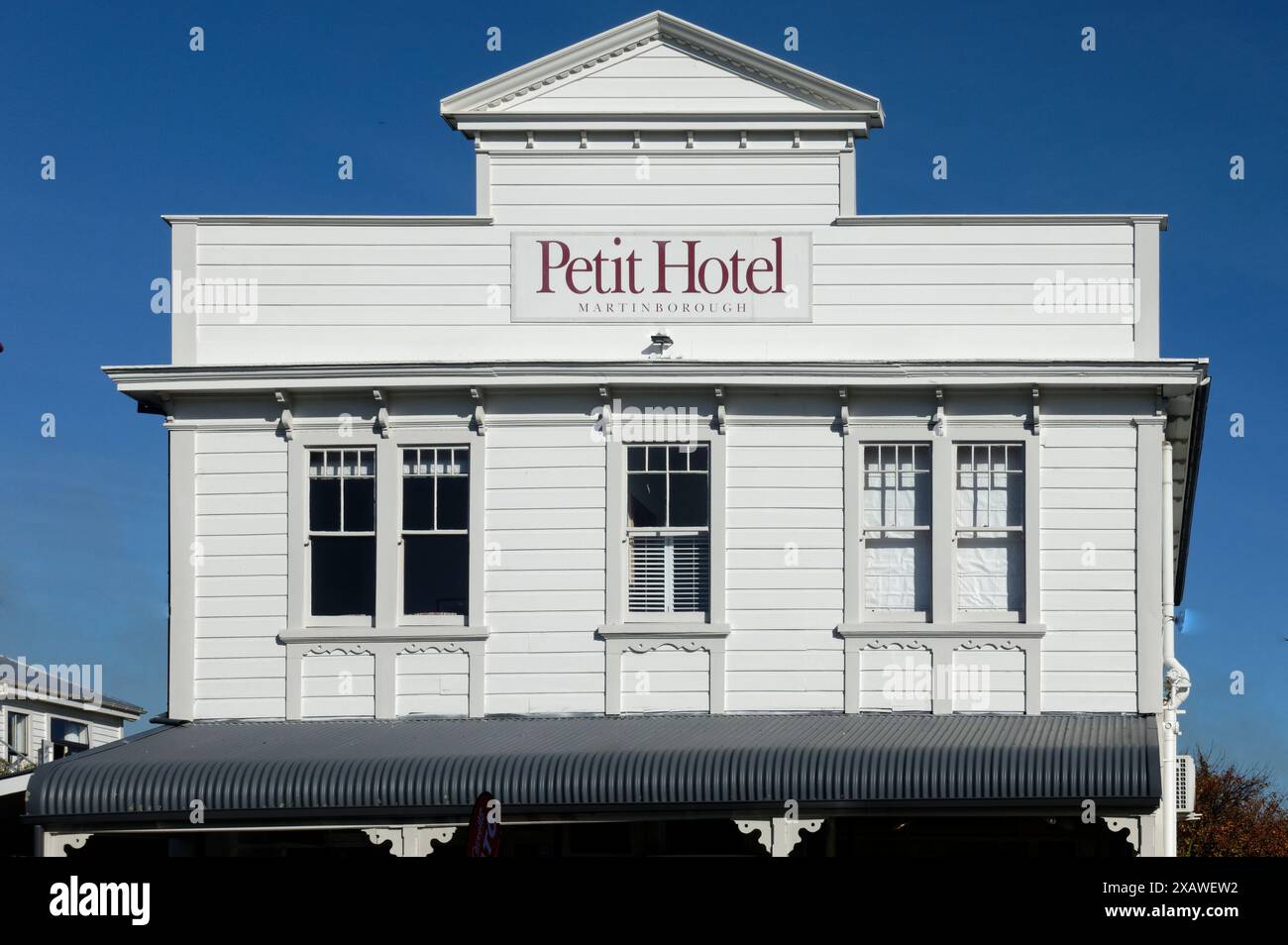 Martinborough, île du Nord, Aotearoa / Nouvelle-Zélande - 26 mai 2019 : le petit hôtel à Martinborough Banque D'Images