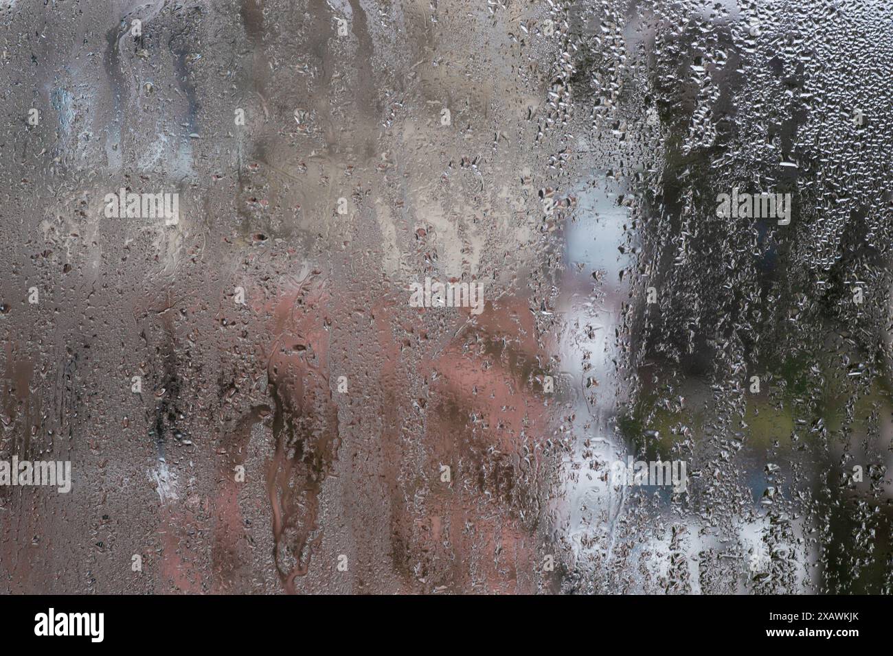 fond d'abstraction de verre humide. Banque D'Images