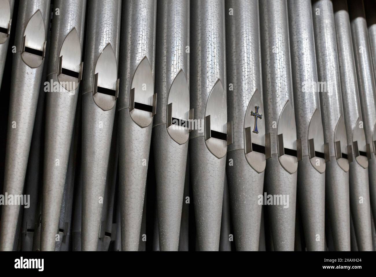 Tuyaux d'orgue, gros plan Banque D'Images