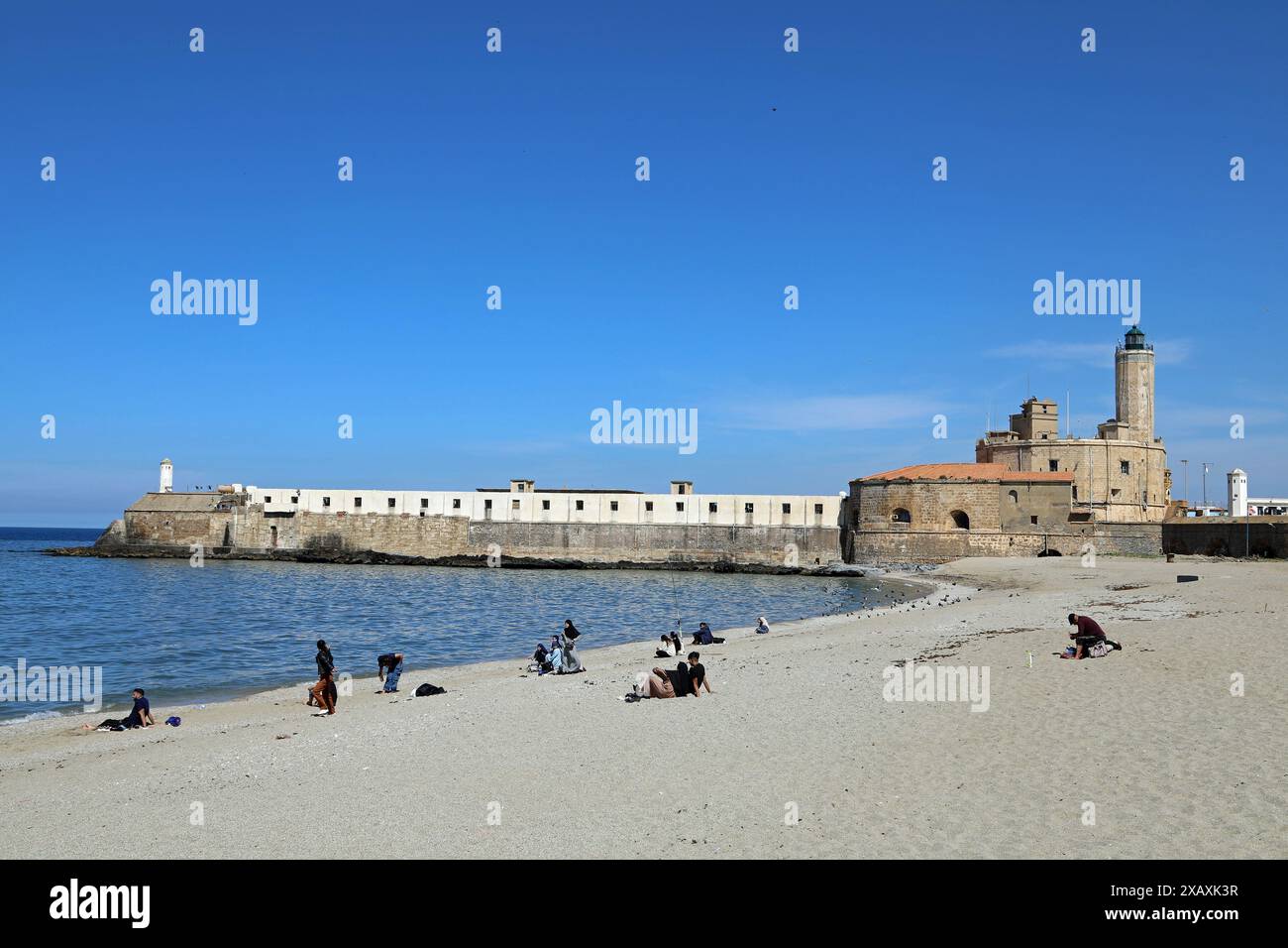 Plage à Alger Banque D'Images Plage à Alger Banque D'Images