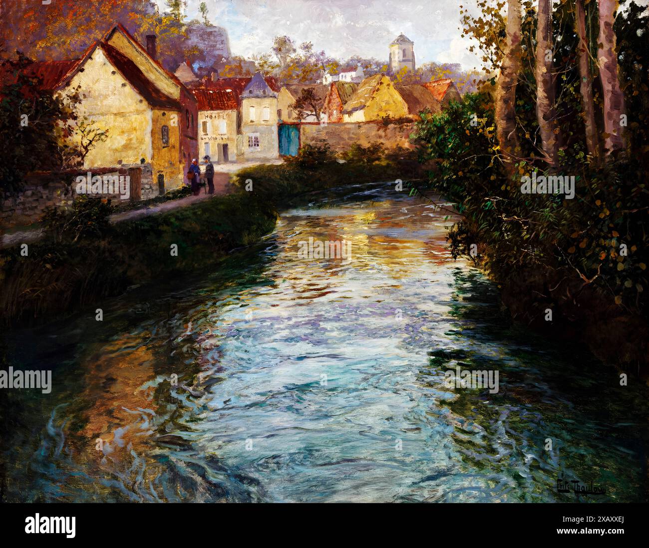 Le d'un Picquigny Frits Thaulow Banque D'Images