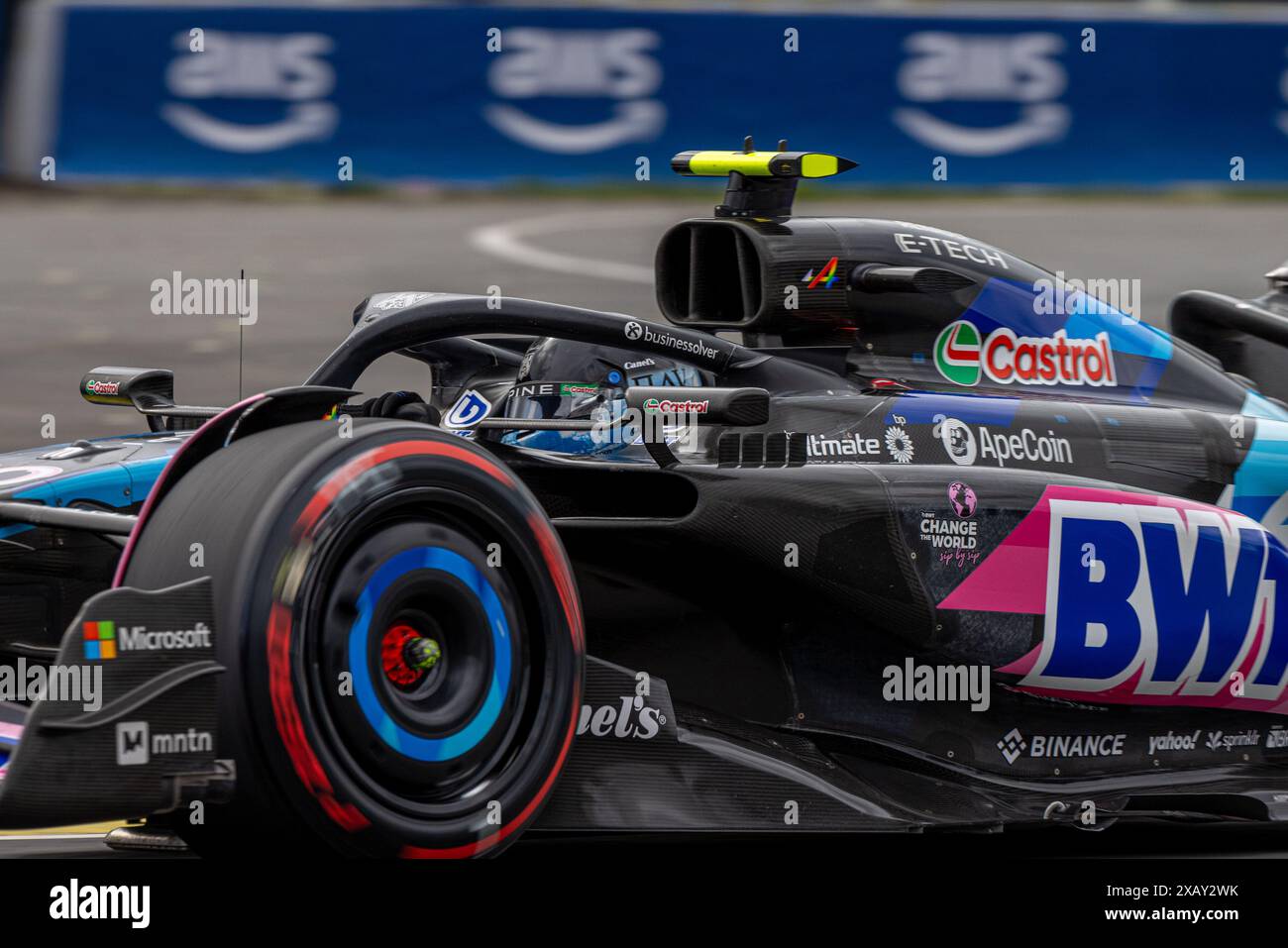 Montréal, Canada. 8 juin 2024. Pierre Gasly, Français, pilote de la BWT Alpine F1 Team A524 Renault, lors du GP du Canada, formule 1, sur le circuit Gilles Villeneuve. Crédit : Alessio Morgese// Emage / Alamy Live news Banque D'Images