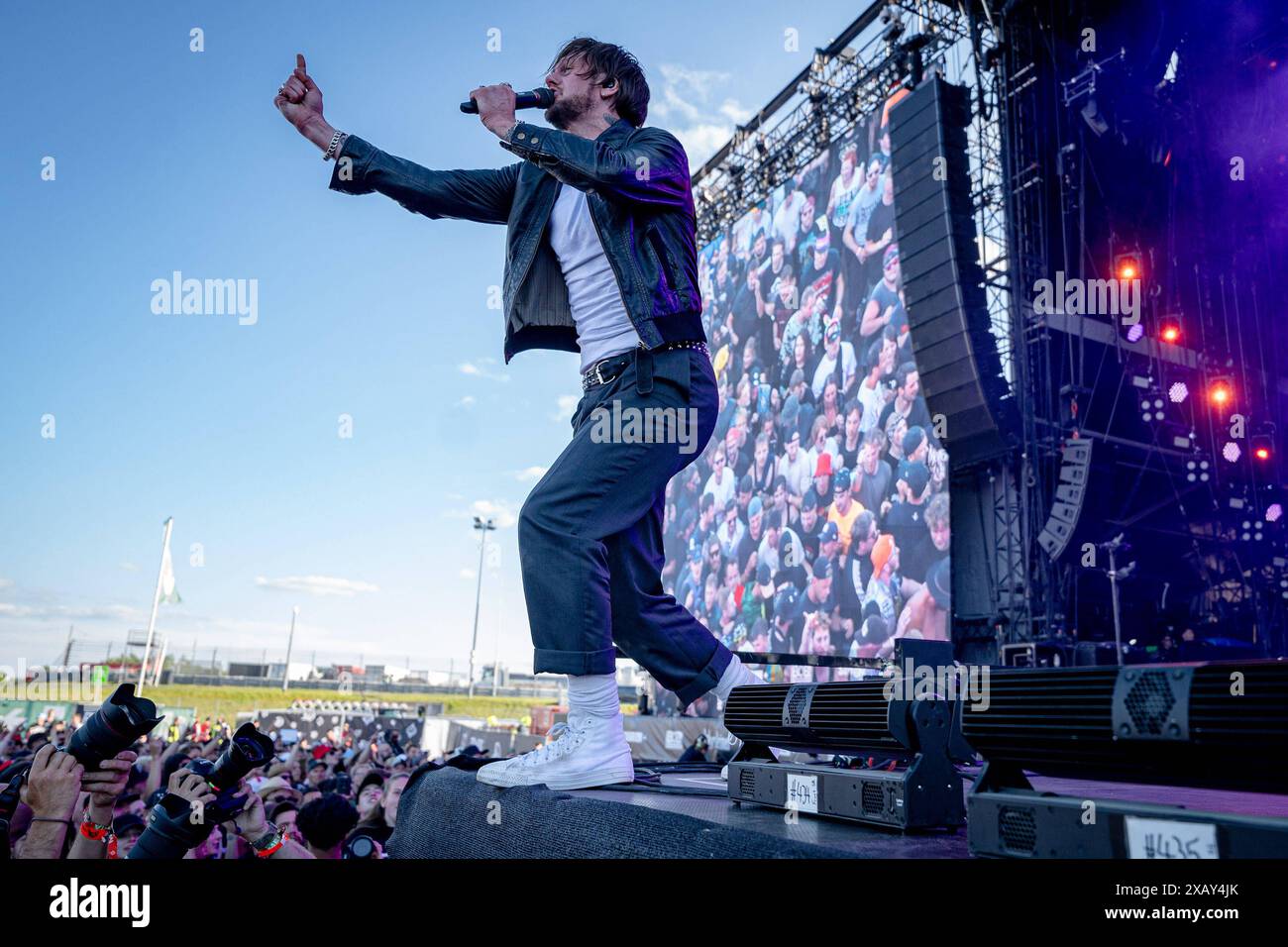 Nuerburg Rock Am Ring 2024, Festival, 09.06.2023 While She Sleeps, Lawrence Taylor Rock Am Ring 2024 Tag 3, Festival, 09.06.2023 *** Nuerburg Rock Am Ring 2024, Festival, 09 06 2023 While She Sleeps, Lawrence Taylor Rock Am Ring 2024 Day 3, Festival, 09 06 2023 Copyright : xEibner-Pressefoto/DanielxREINELTx EP DRT Banque D'Images